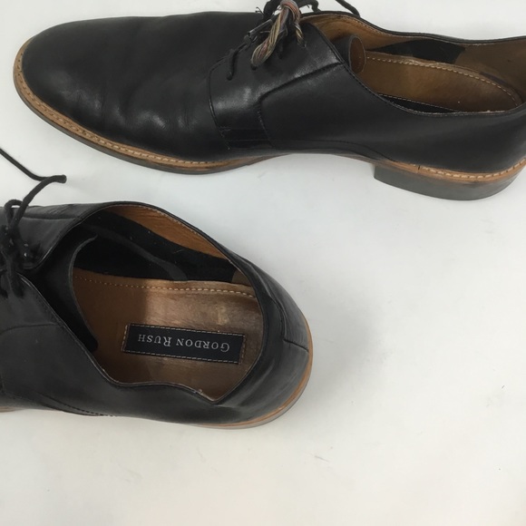 Gordon Rush Black Leather derbies oxfords - Picture 5 of 8